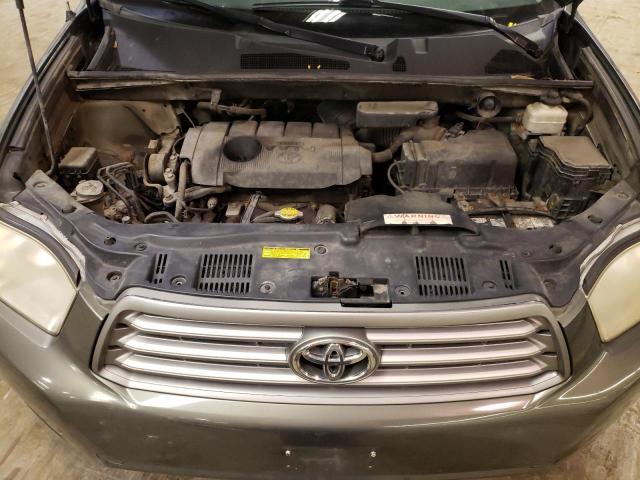 5TDZA3EH6AS007490 - 2010 TOYOTA HIGHLANDER GRAY photo 12