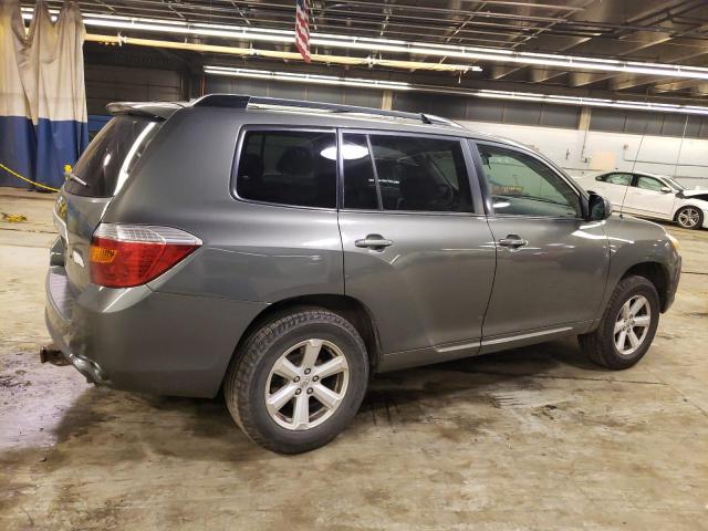 5TDZA3EH6AS007490 - 2010 TOYOTA HIGHLANDER GRAY photo 3