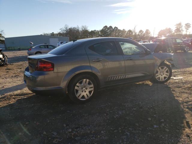 1C3CDZABXCN142230 - 2012 DODGE AVENGER SE GRAY photo 3