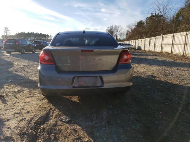 1C3CDZABXCN142230 - 2012 DODGE AVENGER SE GRAY photo 6