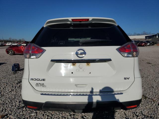 KNMAT2MT5GP641951 - 2016 NISSAN ROGUE S WHITE photo 6