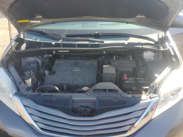 5TDDK3DC3DS049357 - 2013 TOYOTA SIENNA XLE GRAY photo 12