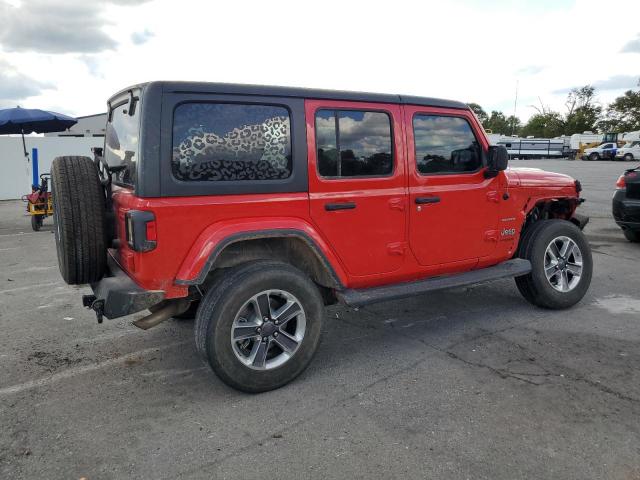 1C4HJXEN5MW544560 - 2021 JEEP WRANGLER UNLIMITED SAHARA RED photo 3