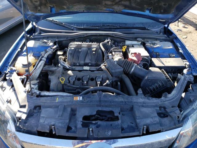 3FAHP0JGXCR417372 - 2012 FORD FUSION SEL BLUE photo 11