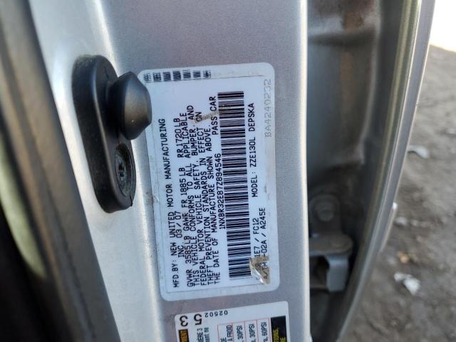 1NXBR32E87Z894546 - 2007 TOYOTA COROLLA CE SILVER photo 12