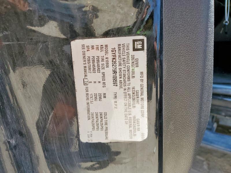 1GYFK26279R109597 - 2009 CADILLAC ESCALADE ESV LUXURY 黑色 照片 13