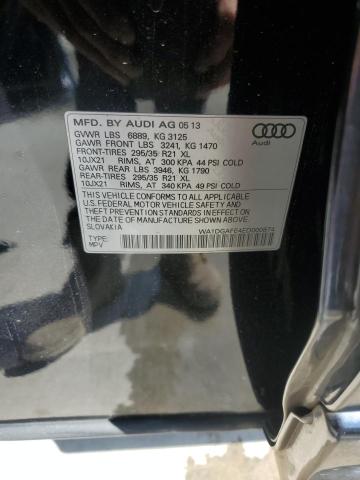 WA1DGAFE4ED000874 - 2014 AUDI Q7 PRESTIGE BLACK photo 13