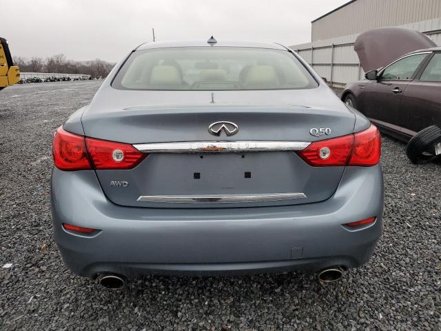 JN1BV7AR6FM395323 - 2015 INFINITI Q50 BASE BLUE photo 6