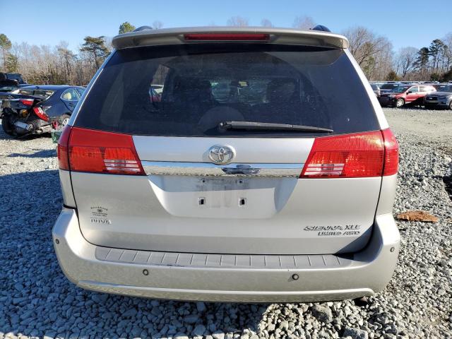 5TDBA22C54S004945 - 2004 TOYOTA SIENNA XLE SILVER photo 6