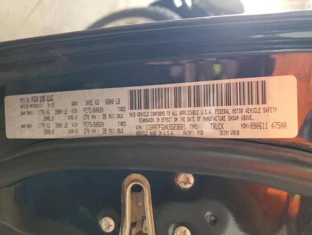 1C6RR7FGXKS523681 - 2019 RAM 1500 CLASS TRADESMAN Schwarz Foto 13