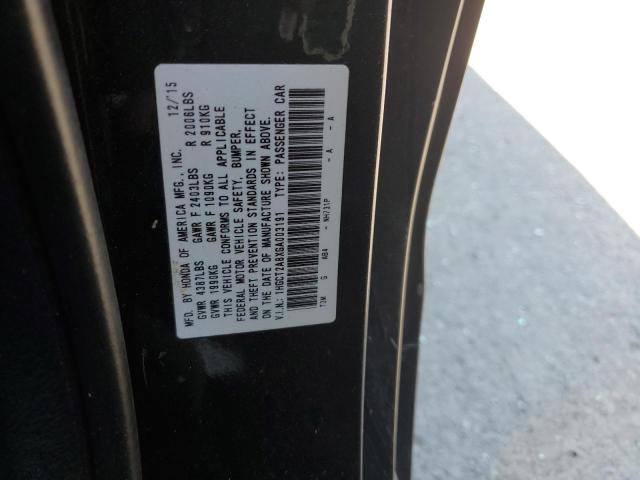 1HGCT2A8XGA003191 - 2016 HONDA ACCORD EXL Qara foto 12