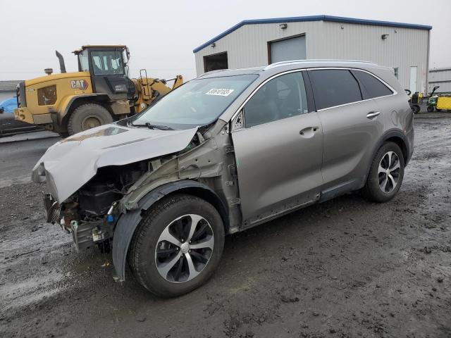 5XYPH4A56JG406367 - 2018 KIA SORENTO EX GRAY photo 1