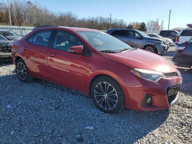 2T1BURHE7EC033303 - 2014 TOYOTA COROLLA L RED photo 4