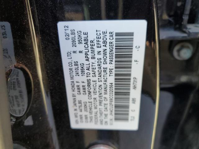 JH4CU2F69CC020564 - 2012 ACURA TSX TECH BLACK photo 12