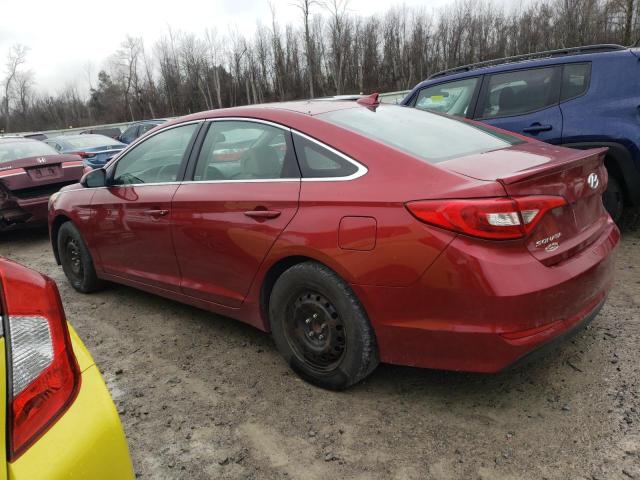 5NPE24AF4GH271487 - 2016 HYUNDAI SONATA SE RED photo 2