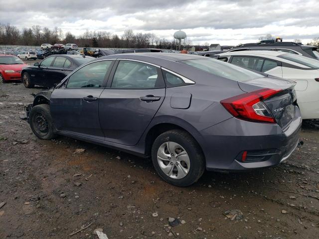 19XFC2F63LE215215 - 2020 HONDA CIVIC LX GRAY photo 2