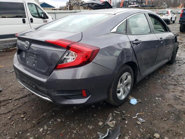 19XFC2F63LE215215 - 2020 HONDA CIVIC LX GRAY photo 3