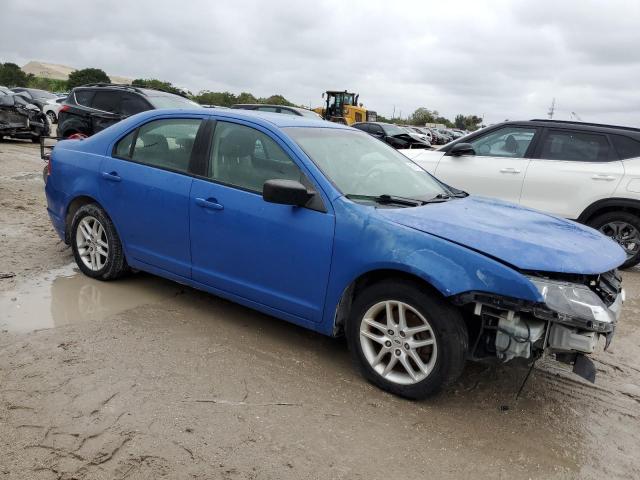 3FAHP0GA4AR430196 - 2010 FORD FUSION S BLUE photo 4