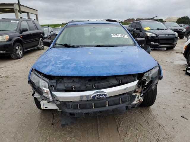 3FAHP0GA4AR430196 - 2010 FORD FUSION S BLUE photo 5