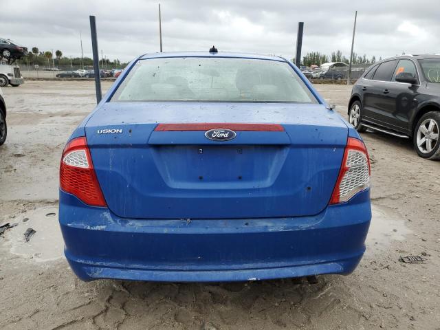 3FAHP0GA4AR430196 - 2010 FORD FUSION S BLUE photo 6