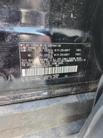 JTMW1RFV1KD002799 - 2019 TOYOTA RAV4 XLE BLACK photo 13