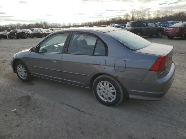 1HGES16515L023366 - 2005 HONDA CIVIC LX GRAY photo 2