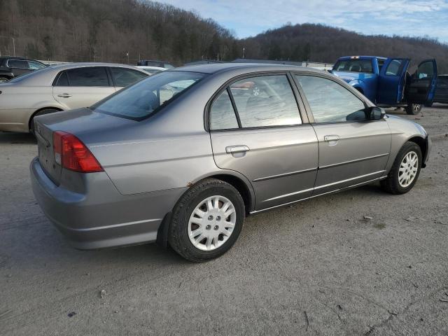 1HGES16515L023366 - 2005 HONDA CIVIC LX GRAY photo 3