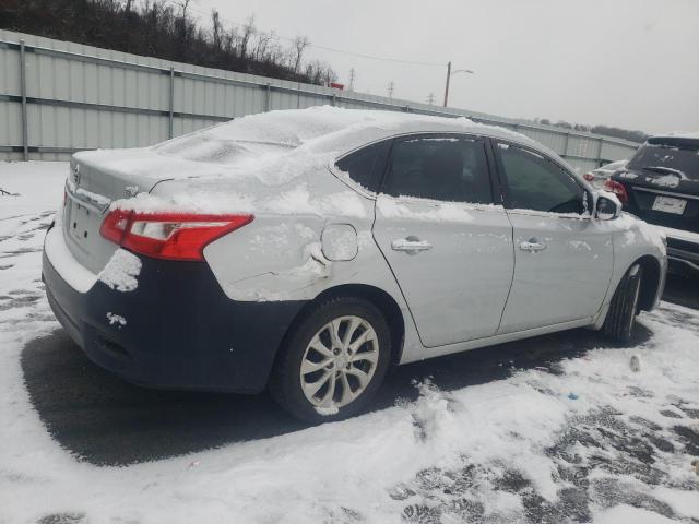 3N1AB7AP7KY221335 - 2019 NISSAN SENTRA S SILVER photo 3