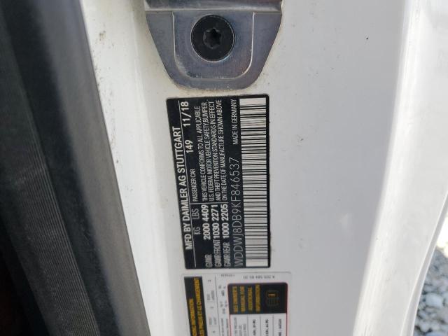 WDDWJ8DB9KF846537 - 2019 MERCEDES-BENZ C 300 Biały zdjęcie 13