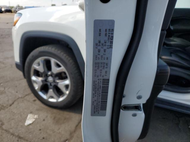 3C4NJDCB8JT433240 - 2018 JEEP COMPASS LIMITED أبيض صورة 12