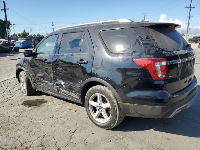 1FM5K8DH6HGB03095 - 2017 FORD EXPLORER XLT BLACK photo 2