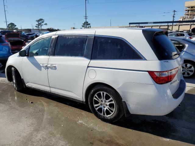 5FNRL5H64CB111662 - 2012 HONDA ODYSSEY EXL WHITE photo 2