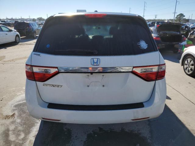 5FNRL5H64CB111662 - 2012 HONDA ODYSSEY EXL WHITE photo 6