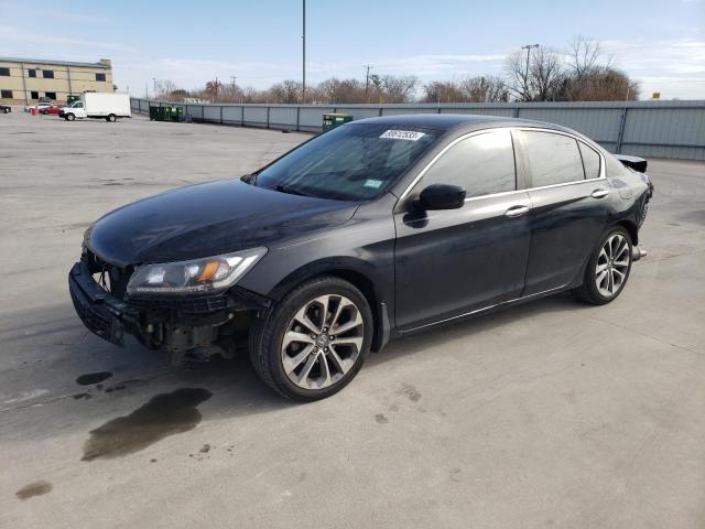 1HGCR2F54EA092928 - 2014 HONDA ACCORD SPORT BLACK photo 1