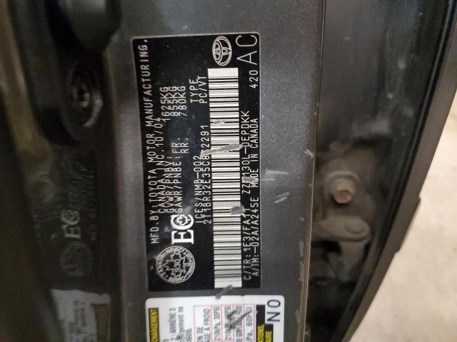 2T1BR32E35C872291 - 2005 TOYOTA COROLLA CE CHARCOAL photo 12