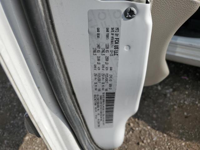 2C4RC1CG5GR149503 - 2016 CHRYSLER TOWN & COU TOURING L WHITE photo 13