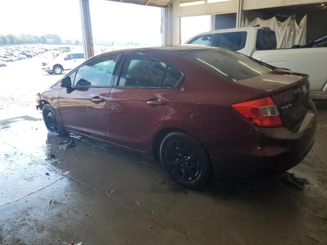 2HGFB2F55CH537614 - 2012 HONDA CIVIC LX Bordo foto 2