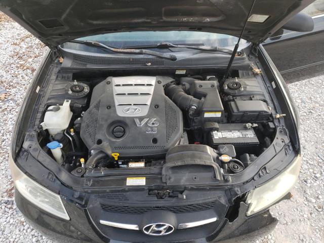 5NPEU46F27H219908 - 2007 HYUNDAI SONATA SE BLACK photo 11