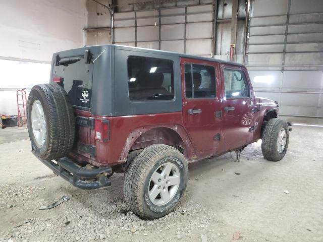 1J4GA39198L592916 - 2008 JEEP WRANGLER U X BURGUNDY photo 3