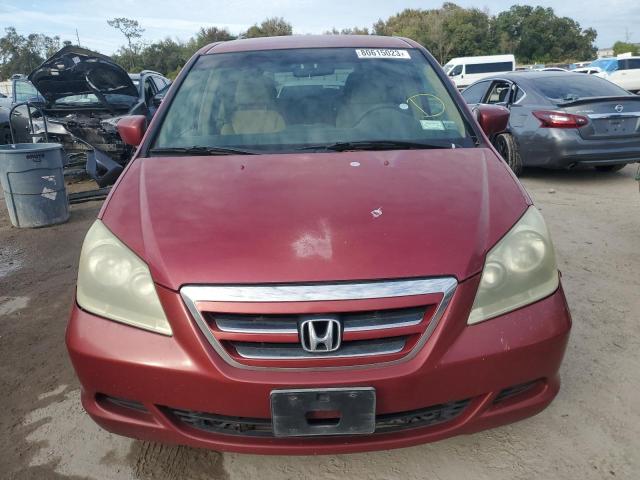 5FNRL38485B065047 - 2005 HONDA ODYSSEY EX BURGUNDY photo 5