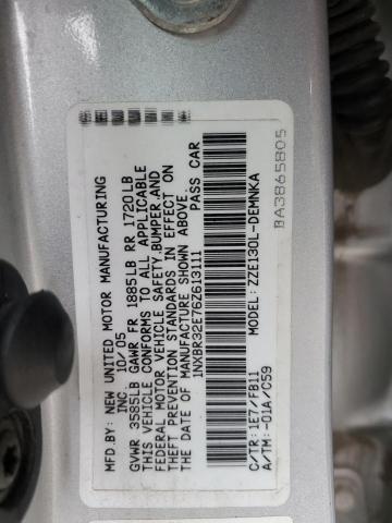 1NXBR32E76Z613111 - 2006 TOYOTA COROLLA CE SILVER photo 12