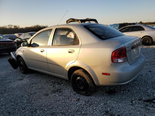 KL1TD52624B122246 - 2004 CHEVROLET AVEO SILVER photo 2