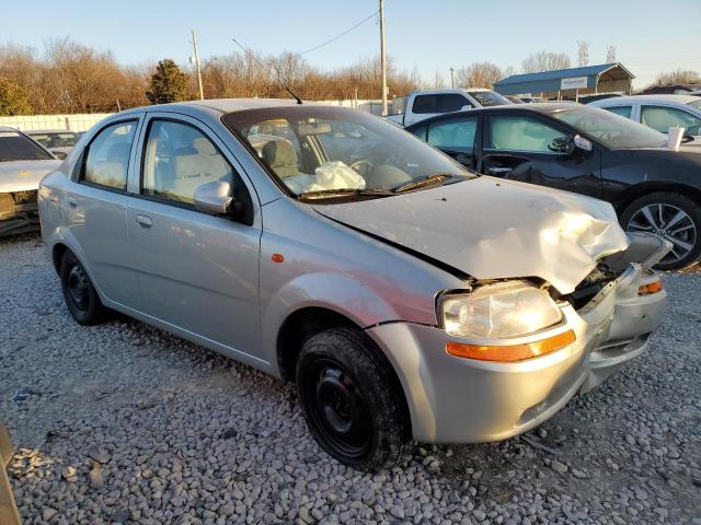 KL1TD52624B122246 - 2004 CHEVROLET AVEO SILVER photo 4