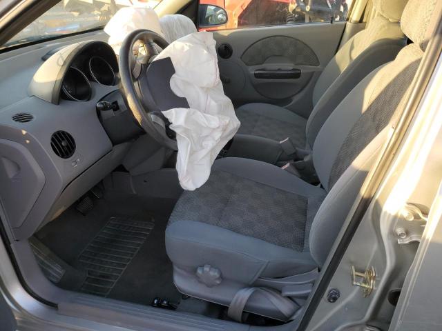 KL1TD52624B122246 - 2004 CHEVROLET AVEO SILVER photo 7