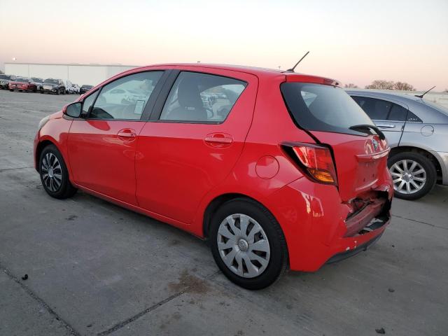 VNKKTUD32FA033250 - 2015 TOYOTA YARIS RED photo 2