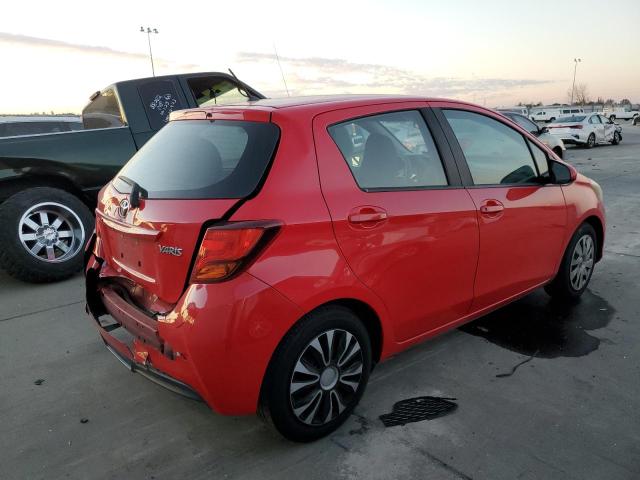 VNKKTUD32FA033250 - 2015 TOYOTA YARIS RED photo 3