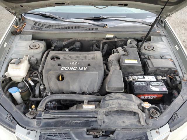 5NPET46C68H397055 - 2008 HYUNDAI SONATA GLS GREEN photo 11