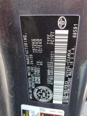 4T1BE46KX9U823921 - 2009 TOYOTA CAMRY BASE GRAY photo 12