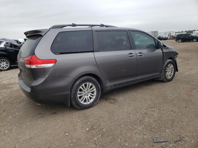 5TDYK3DC9ES424686 - 2014 TOYOTA SIENNA XLE BROWN photo 3