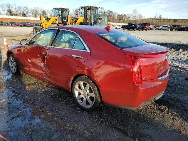 1G6AA5RAXE0113393 - 2014 CADILLAC ATS RED photo 2